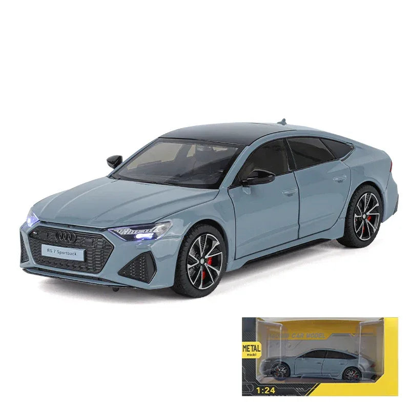 1 To 24 Diecast Audi RS7 Sportback Car Model Metal Sound And Light - ToylandEU