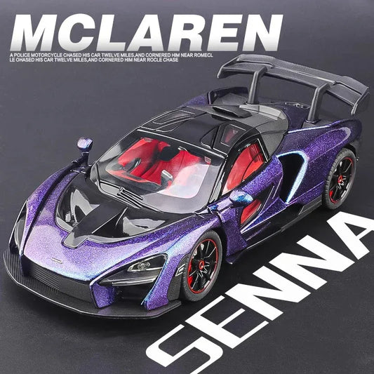 1 To 24 McLaren Senna Diecast Metal Car Model With Sound And Light - ToylandEU
