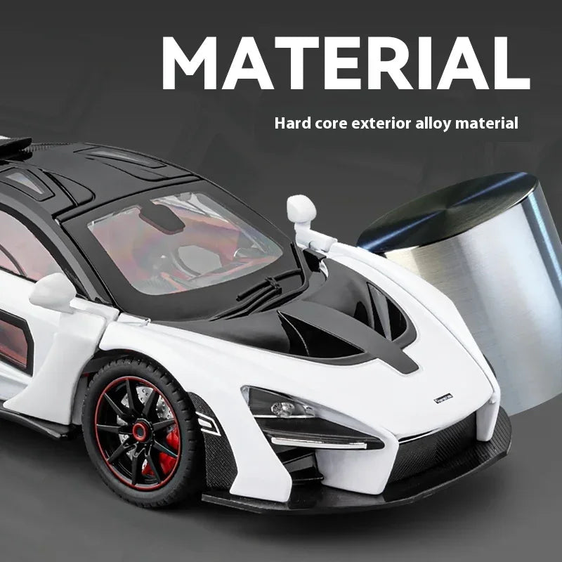 1 To 24 McLaren Senna Diecast Metal Car Model With Sound And Light - ToylandEU