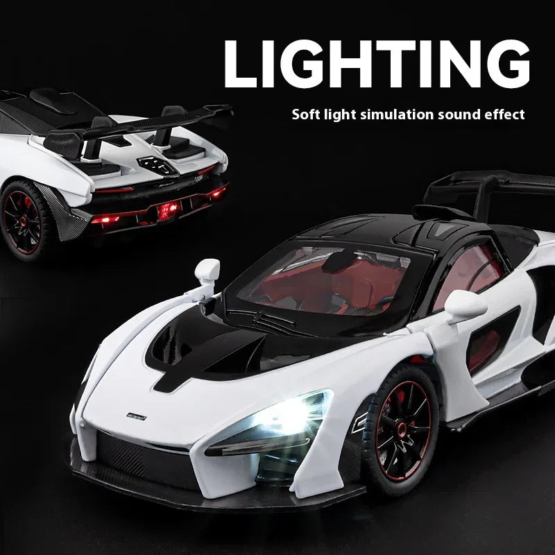 1 To 24 McLaren Senna Diecast Metal Car Model With Sound And Light - ToylandEU
