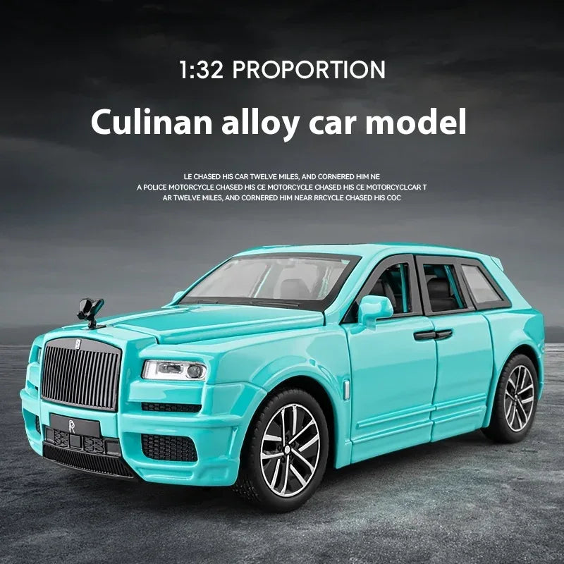 1 To 32 Rolls Royce Cullinan Diecast Metal Model Pull Back Toy Car - ToylandEU