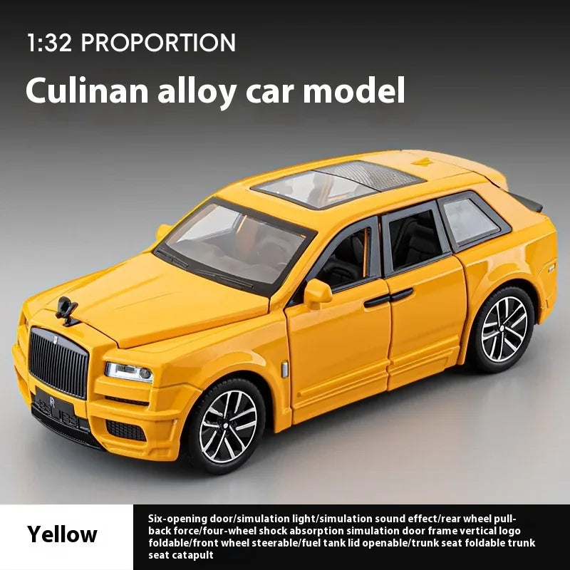 1 To 32 Rolls Royce Cullinan Diecast Metal Model Pull Back Toy Car - ToylandEU