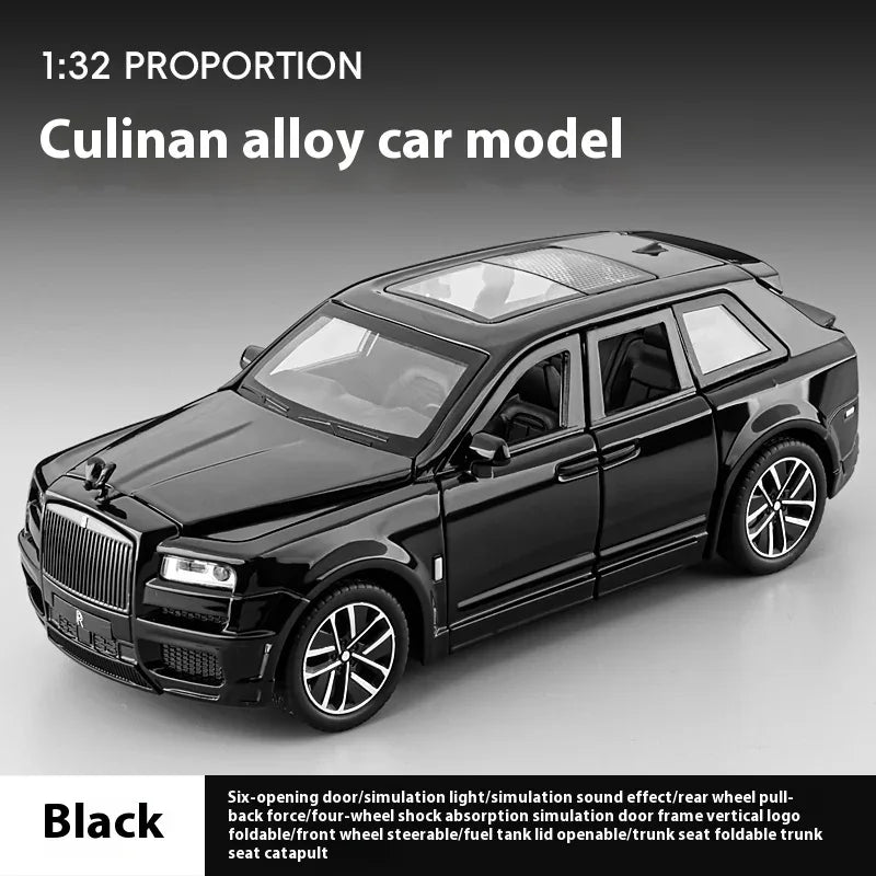 1 To 32 Rolls Royce Cullinan Diecast Metal Model Pull Back Toy Car - ToylandEU