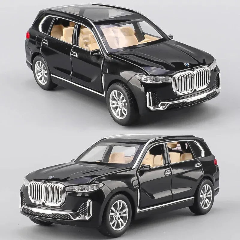 1 To 32 Scale Diecast Alloy BMW X7 SUV Pull Back Car With Sound Light - ToylandEU