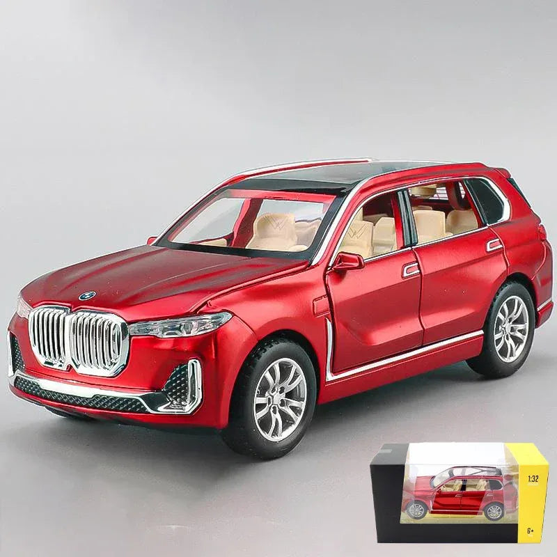 1 To 32 Scale Diecast Alloy BMW X7 SUV Pull Back Car With Sound Light - ToylandEU