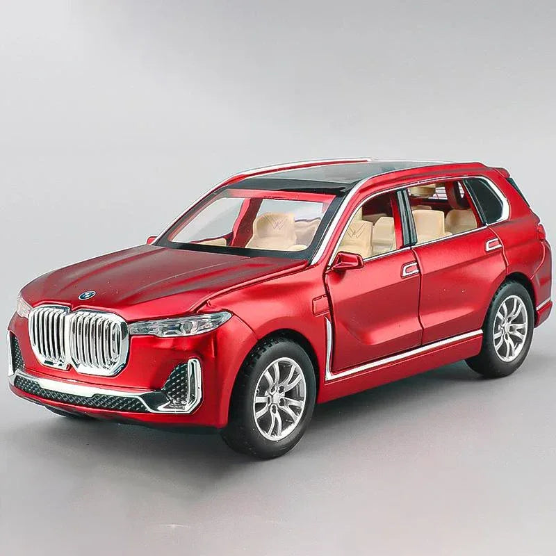 1 To 32 Scale Diecast Alloy BMW X7 SUV Pull Back Car With Sound Light - ToylandEU