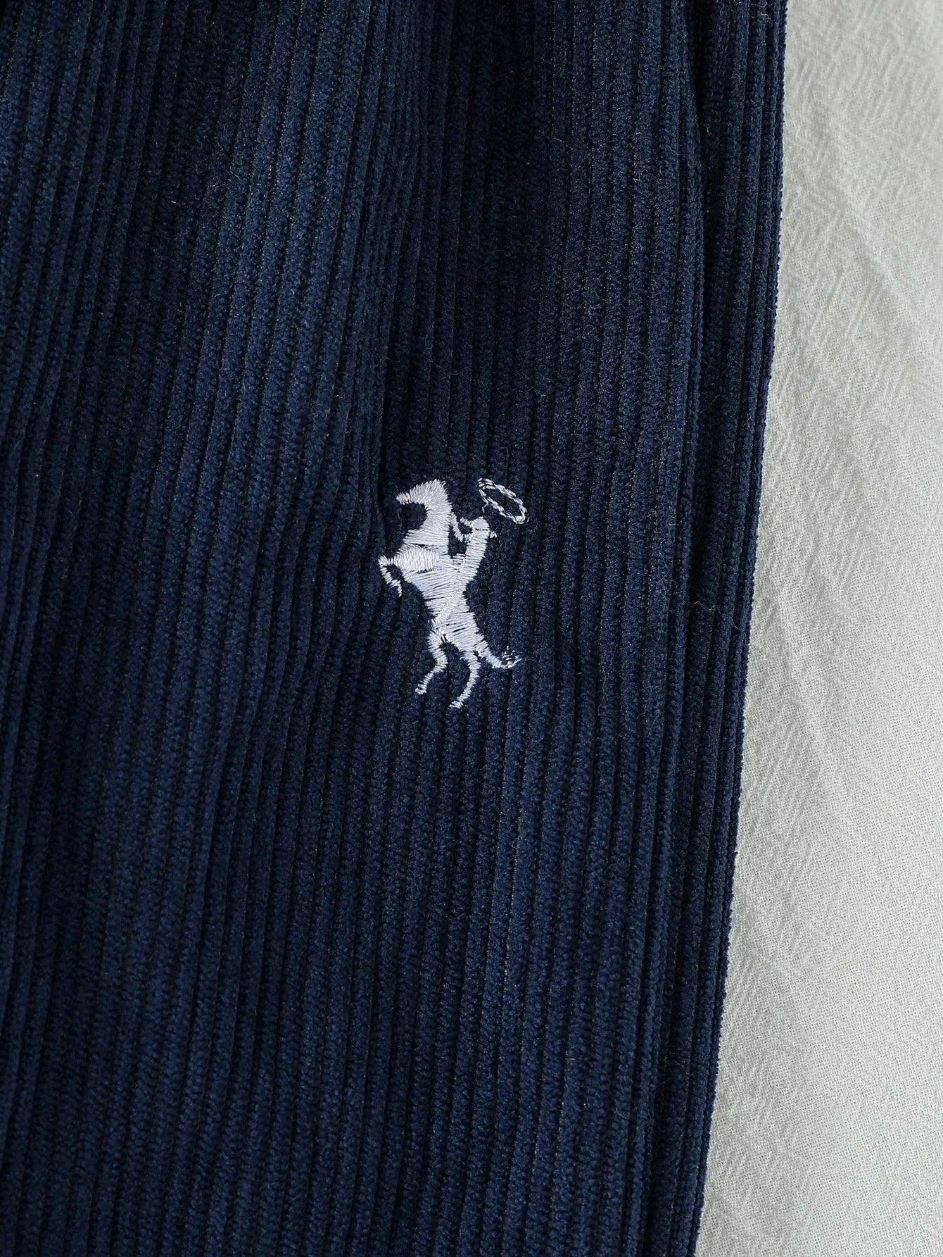  1 To 3Y Flannel Hoodie Sweatpants Set Embroidered Horse -  ToylandEU™