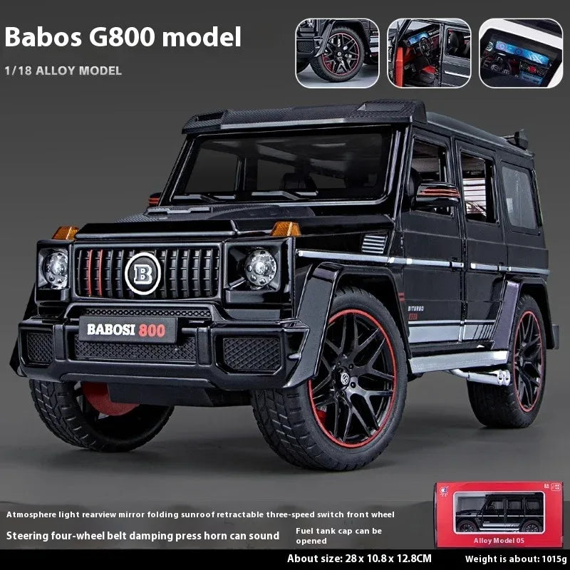 1 to 18 Scale Diecast Alloy Mercedes Benz G800 SUV Model Car - ToylandEU