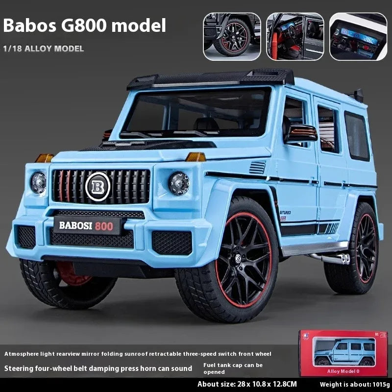 1 to 18 Scale Diecast Alloy Mercedes Benz G800 SUV Model Car - ToylandEU