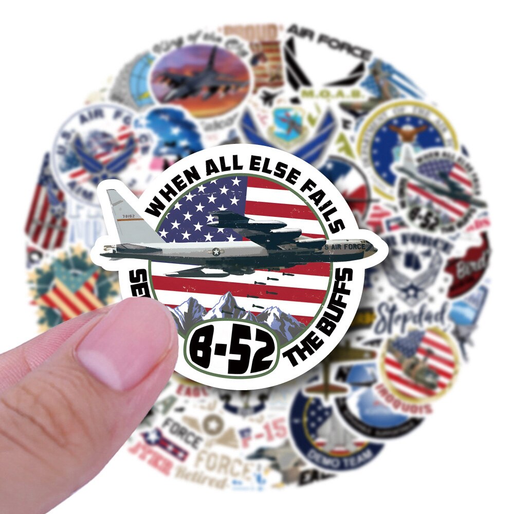 Air Force Waterproof PVC Sticker for Laptops, Suitcases, and More - ToylandEU