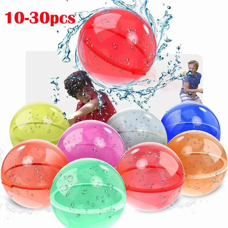 10-30 Pcs Reusable Water Balloons for Kids and Adults Outdoor Activities Kids Pool Beach Bath Toys Water Bomb for Summer Games - ToylandEU