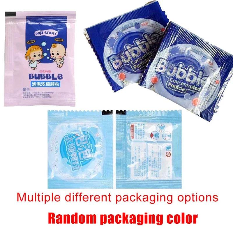 10-40pcs Bubble Machine Supplement Liquid Colorful Bubble Concentrated Granules 10pcs 750ml Bubble Gun Supplement Granules - ToylandEU
