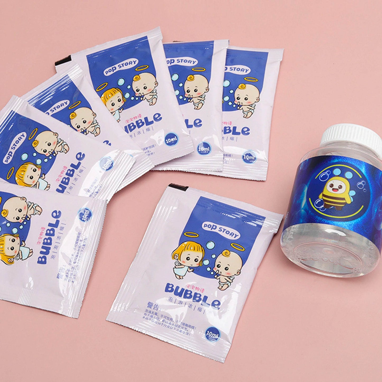 10-40pcs Bubble Machine Supplement Liquid Colorful Bubble Concentrated Granules 10pcs 750ml Bubble Gun Supplement Granules - ToylandEU