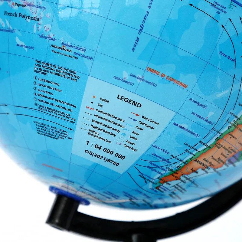 10.6cm Adults Children Discovery Learning World Map Globe - ToylandEU