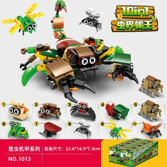 10 In 1 Tank Building Blocks Police Car Aircraft Gifts - ToylandEU