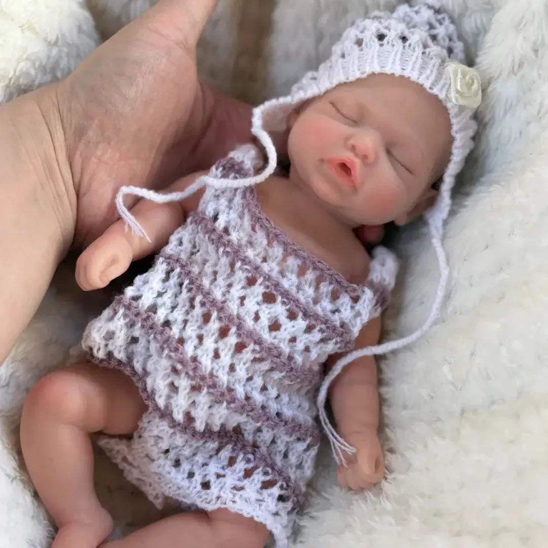 10 Inch Silicone Reborn Doll With Lifelike Painted Skin - ToylandEU