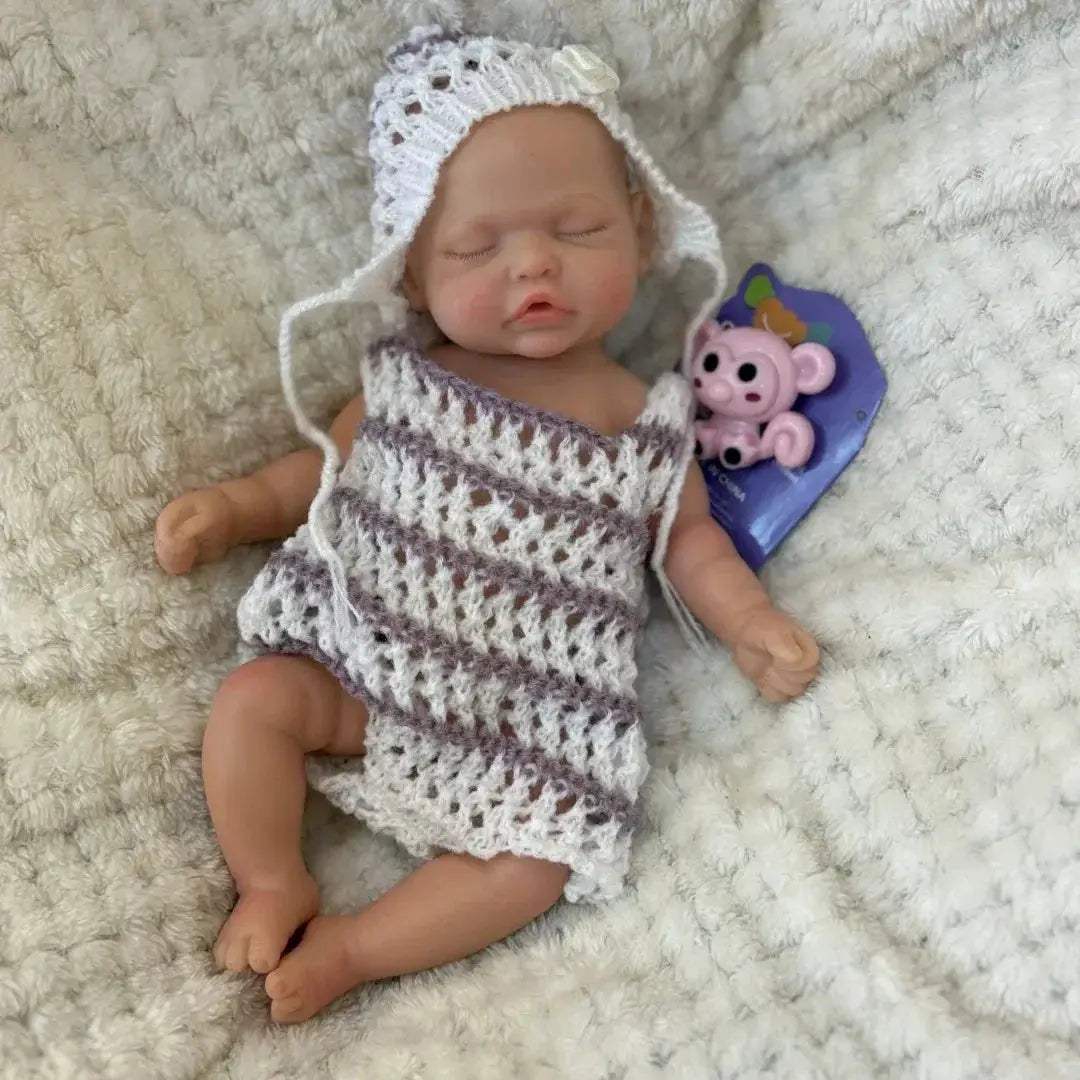 10 Inch Silicone Reborn Doll With Lifelike Painted Skin - ToylandEU