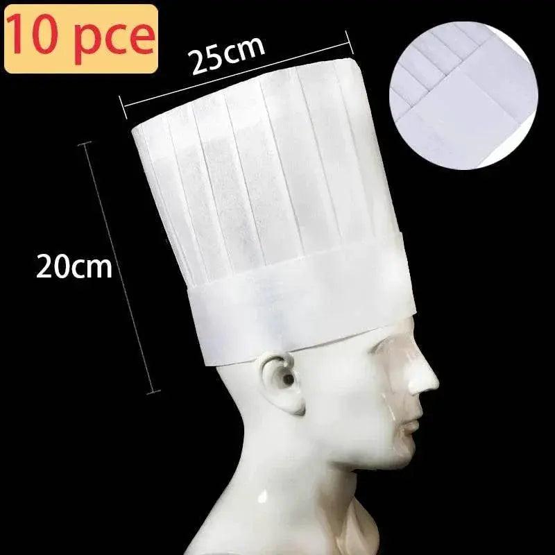  10 Piece Kids Kitchen Hats for Baking Handmade Children's Cooking Hats Non-Woven Caps for Boys and Girls -  ToylandEU™