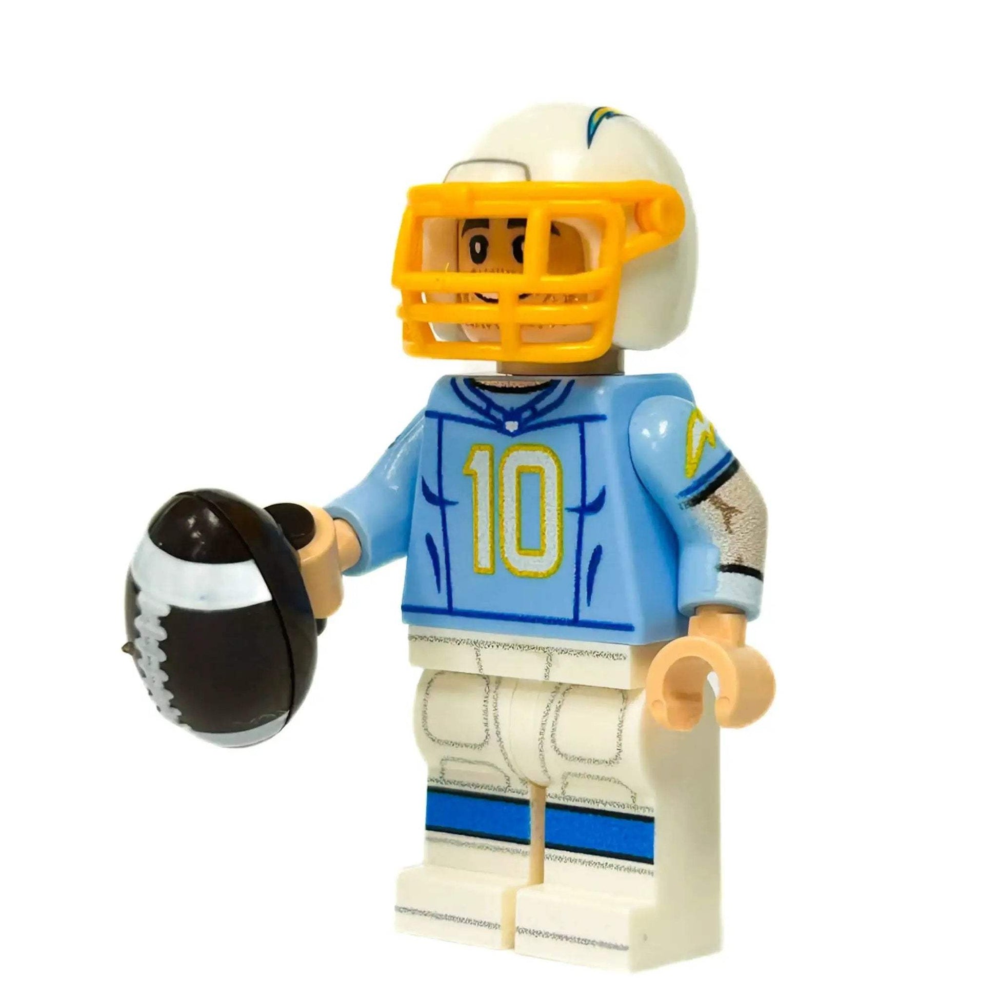LEGO Minifig Quarterback UV Printed With Custom Helmet - ToylandEU
