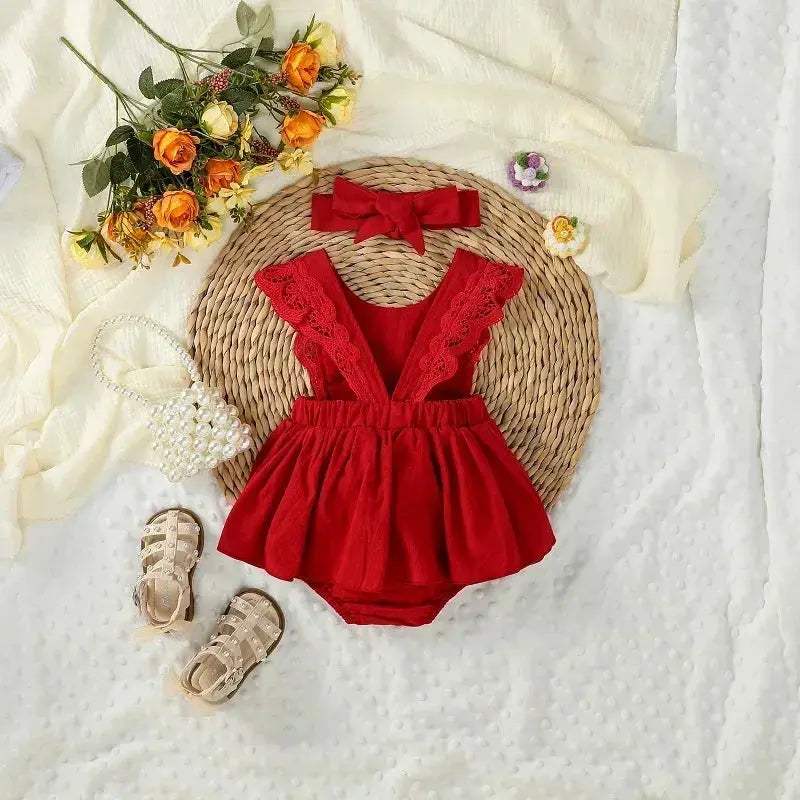  100 Percent Cotton Baby Girls Sleeveless Summer Dress -  ToylandEU™