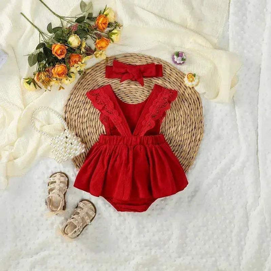  100 Percent Cotton Baby Girls Sleeveless Summer Dress -  ToylandEU™