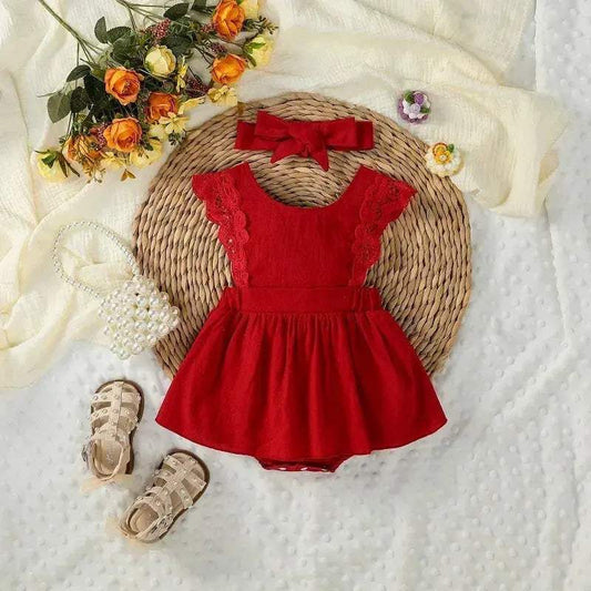  100 Percent Cotton Baby Girls Sleeveless Summer Dress -  ToylandEU™