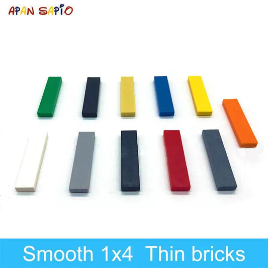 100-Piece DIY Smooth 1x4 Building Blocks for Creative Play - ToylandEU