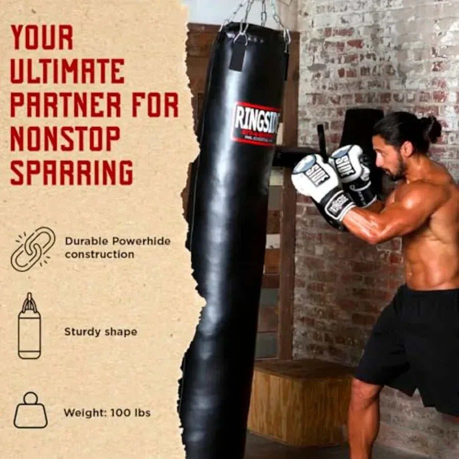100 Pound Muay Thai Heavy Bag Durable Powerhide for Boxing - ToylandEU