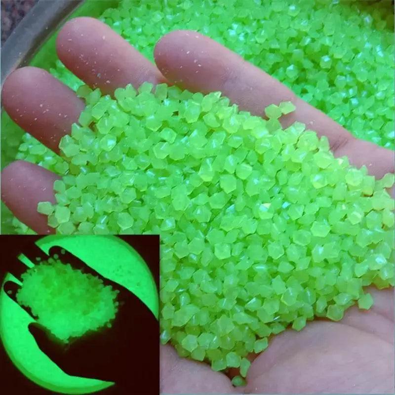  1000pcs Luminous Sand Glow In Dark Pebbles For Home Garden -  ToylandEU™