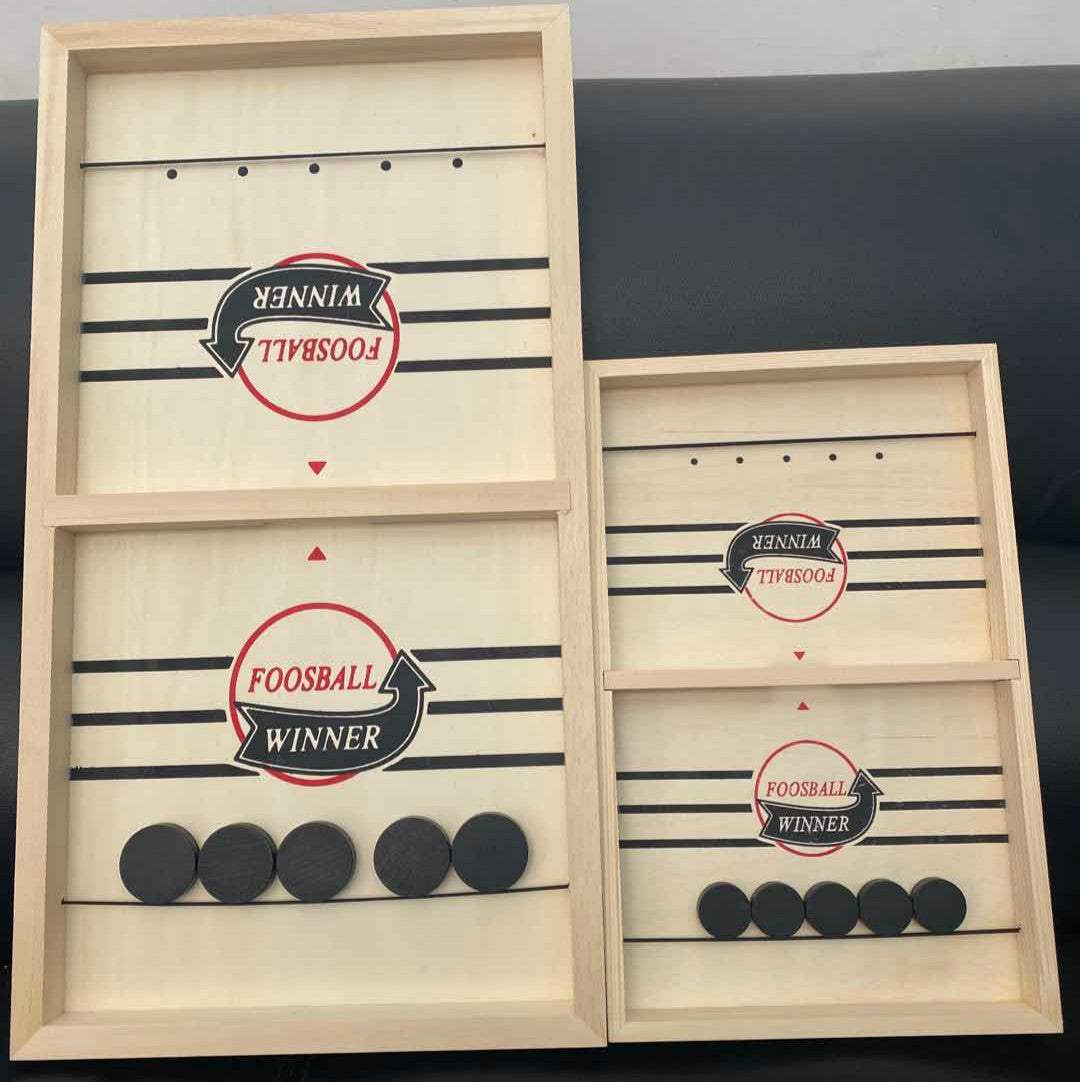 Wooden Sling Puck Board Game | Parent-Child
