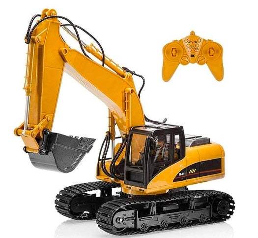 Remote Control Excavator | 2.4G Wireless | Alloy Body | Kids Engineering Toy