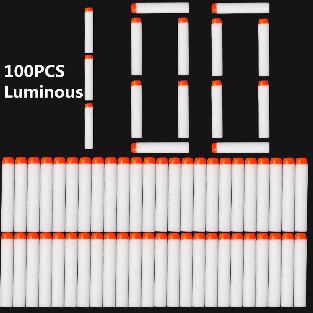  100Pcs Fluorescence Toy Gun Luminous Bullets for Nerf Blasters -  ToylandEU™
