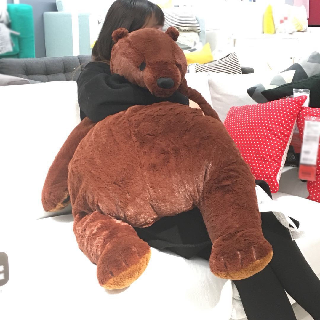 Giant Djungelskog Brown Bear Teddy - 100cm Simulation Toy - ToylandEU