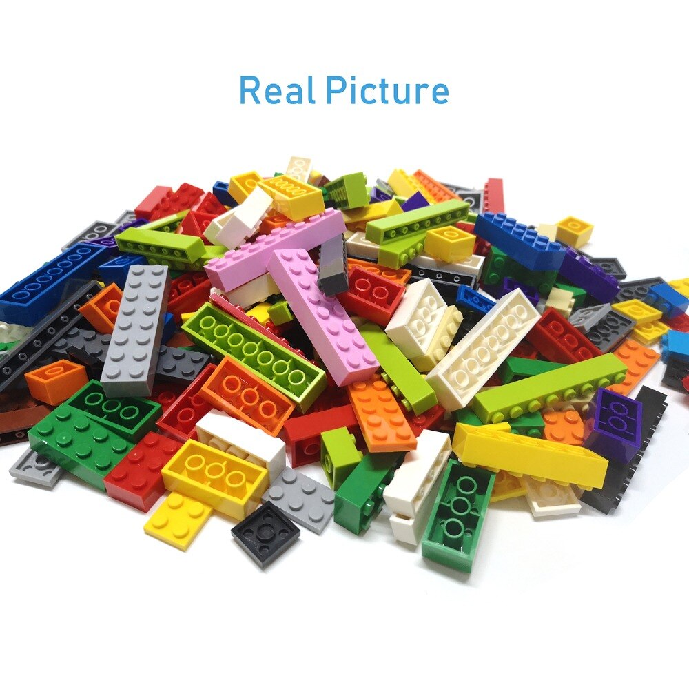 Educational DIY Building Blocks Set with 100 Thick Bricks 1x2 Dots - ToylandEU