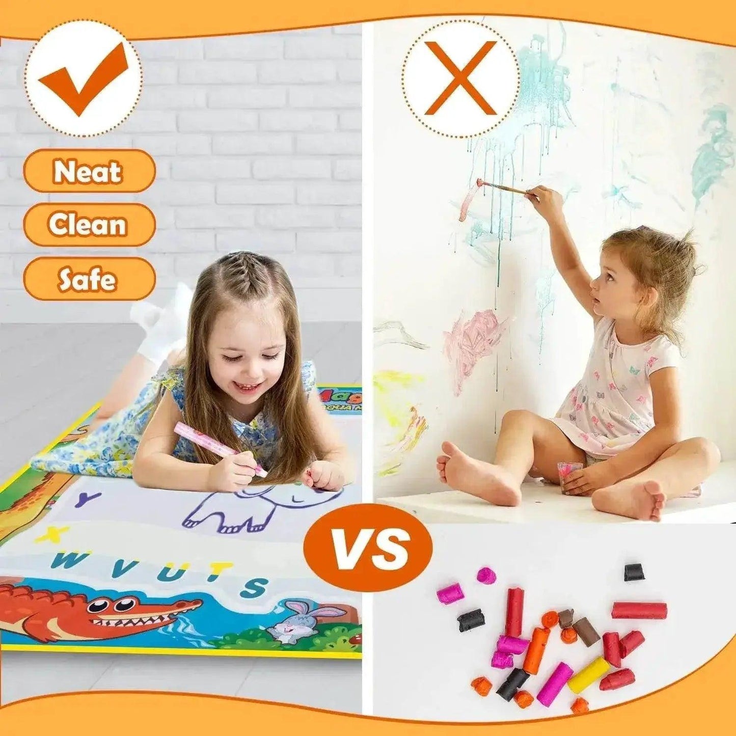 100x80CM Magic Water Drawing Mat for Kids Doodle Gifts -  ToylandEU™