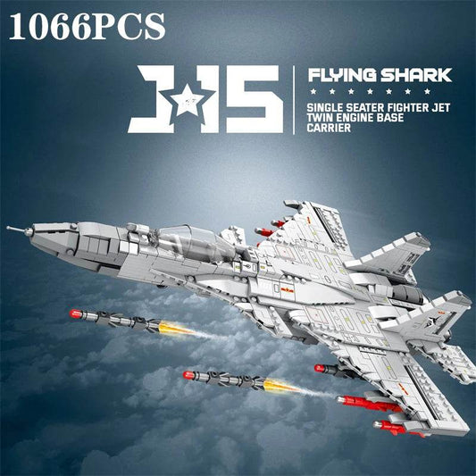1033PCS J-15 Fighter Building Blocks Air Force Model Bricks - ToylandEU