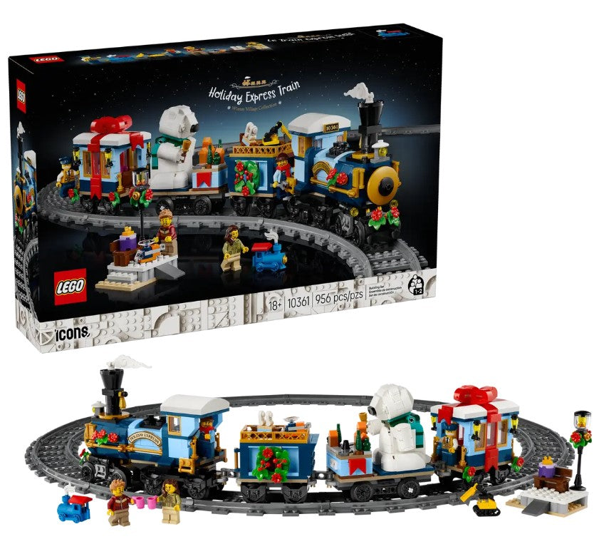 LEGO® Icons Holiday Express Train | 956 Pieces | Ages 18+
