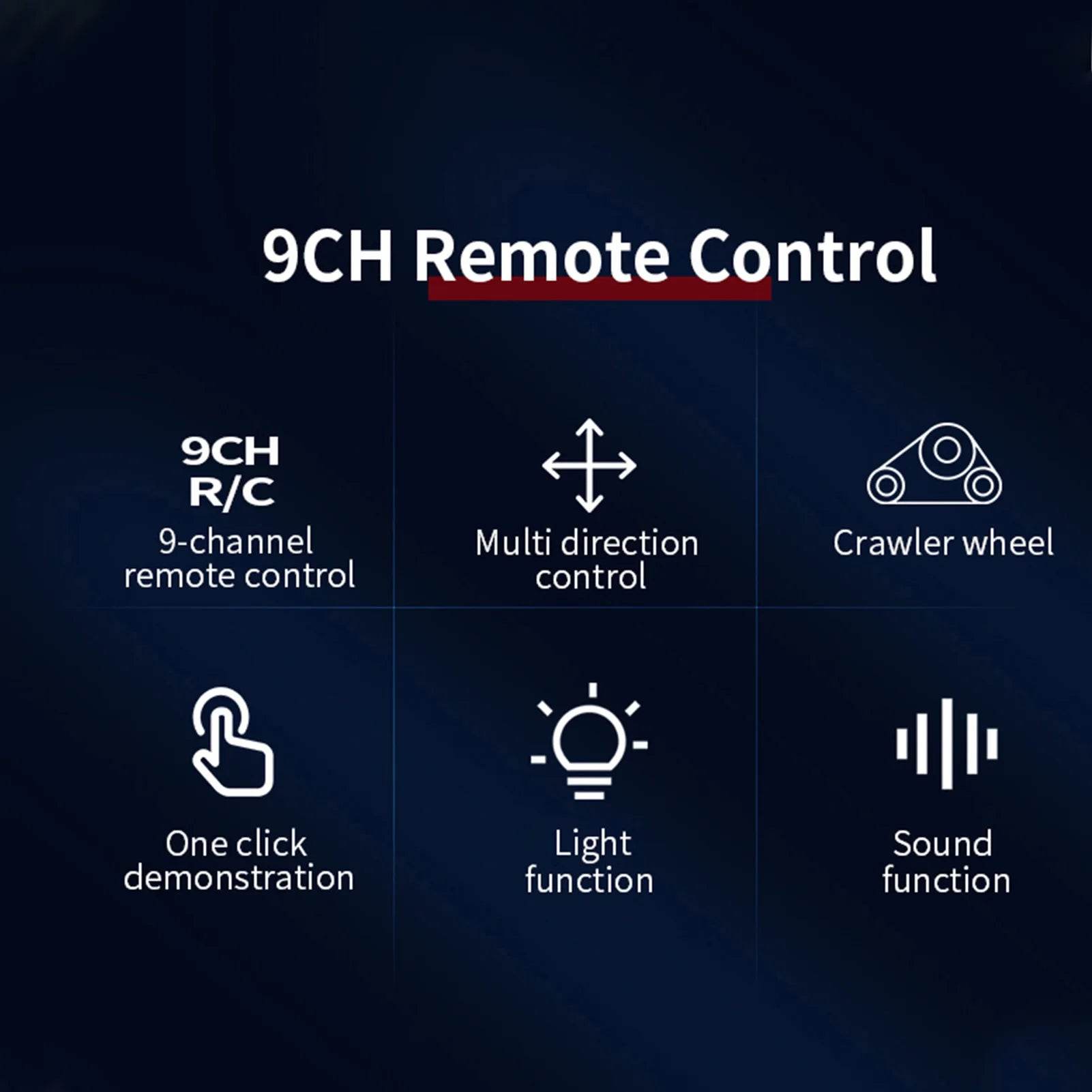 1/24 Scale 1046 Remote Control Bulldozer - 2.4GHz 9CH Engineering Truck with Lights & Music for Kids - ToylandEU