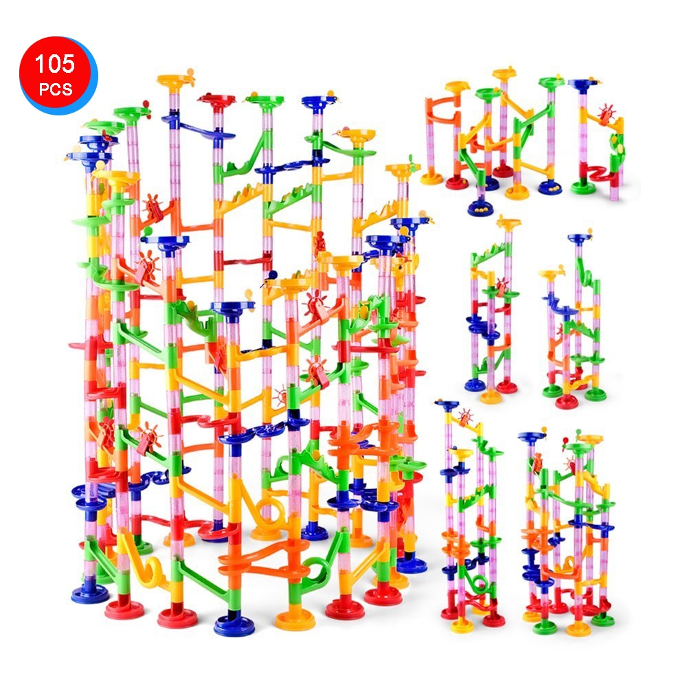 Marble Maze Tracks Educational Toys Set with 105 Pieces for Preschoolers and Babies - ToylandEU