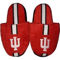 Indiana Hoosiers Slipper - Youth 8-16 Size 5-6 Stripe - (1 Pair) - L