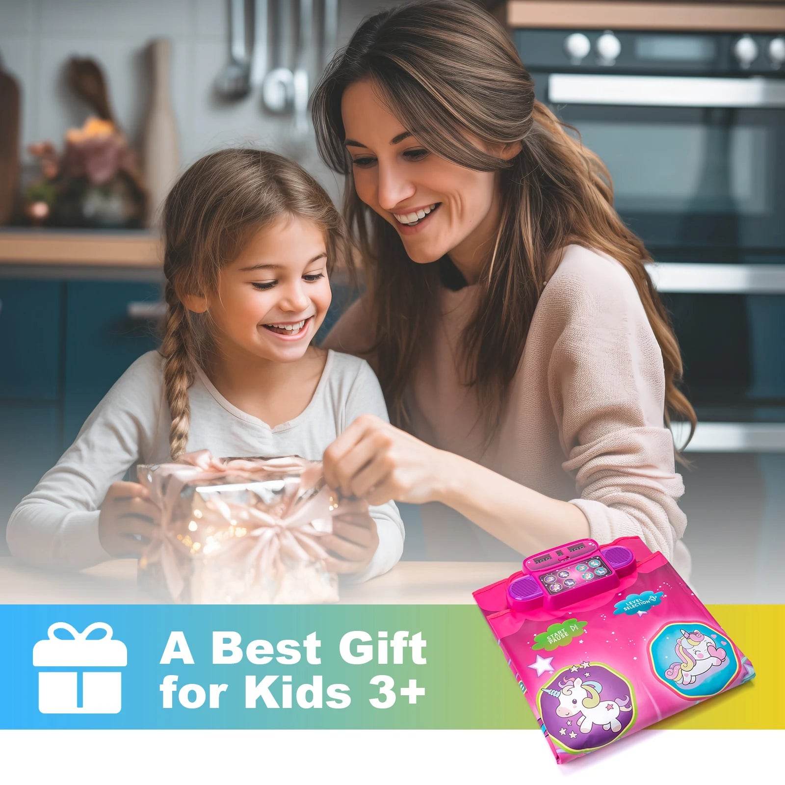 106x80CM Kids Electronic Dance Mat Double Players Mode with 9 Levels Educational Music Blanket for Children - ToylandEU