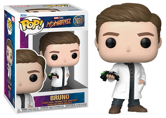 Funko Pop Bruno Ms Marvel Figure 1079 With PopShield Protector