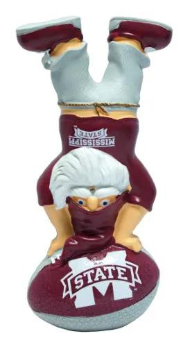 Mississippi State Bulldogs Garden Gnome - Handstand On Football