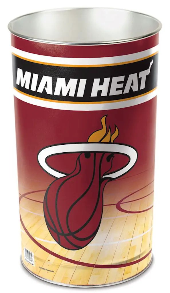 Miami Heat Wastebasket 15 Inch - Periodic Restock