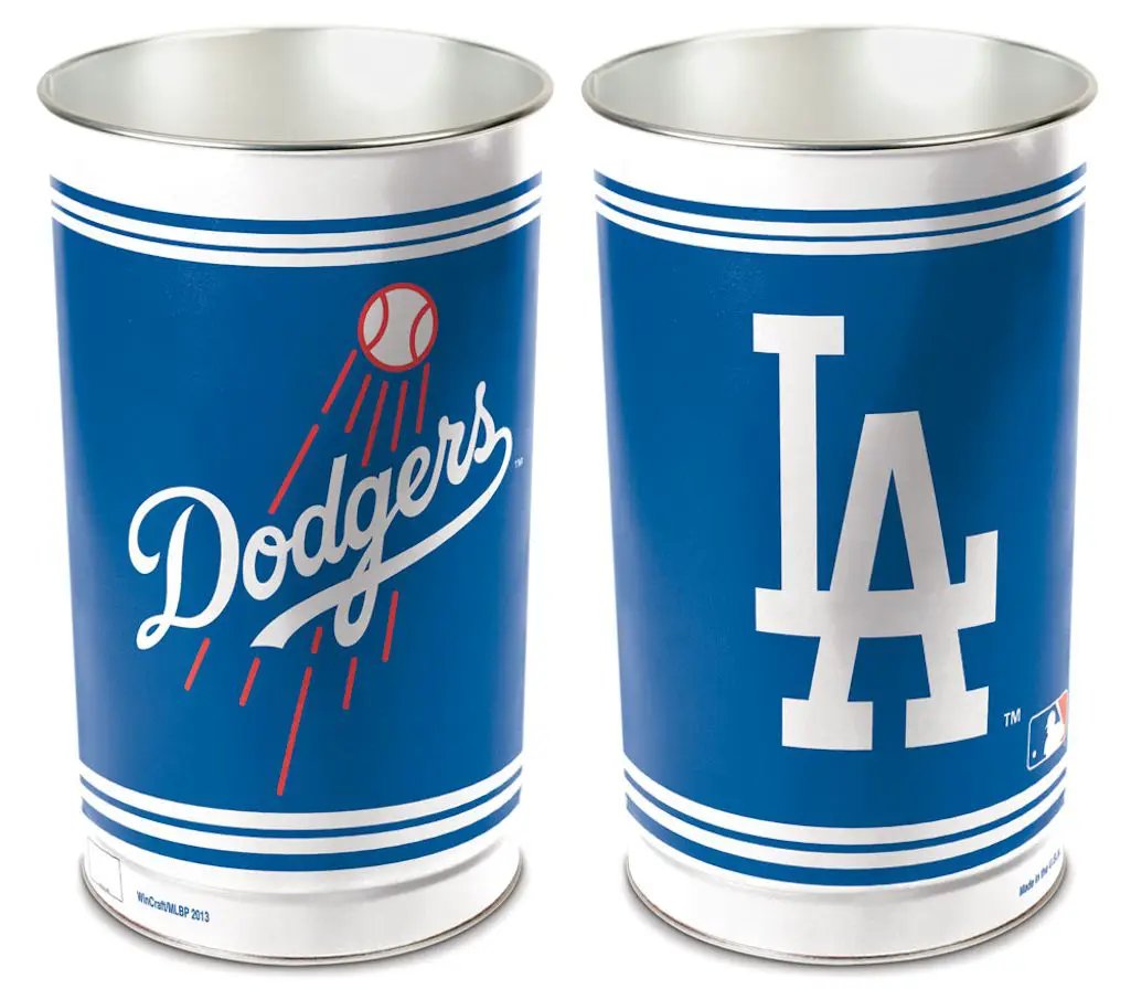 Los Angeles Dodgers Wastebasket 15 Inch - Periodic Restock