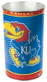 Kansas Jayhawks Wastebasket 15 Inch - Periodic Restock