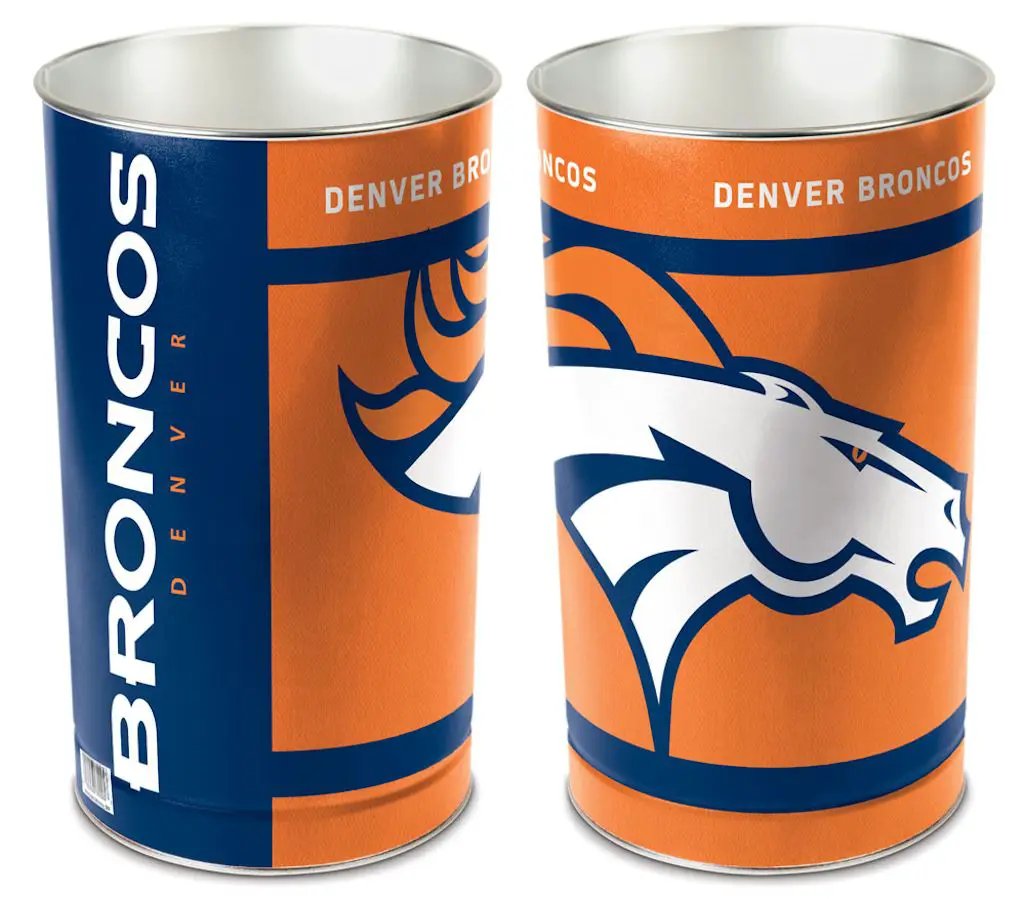 Denver Broncos Wastebasket 15 Inch - Periodic Restock