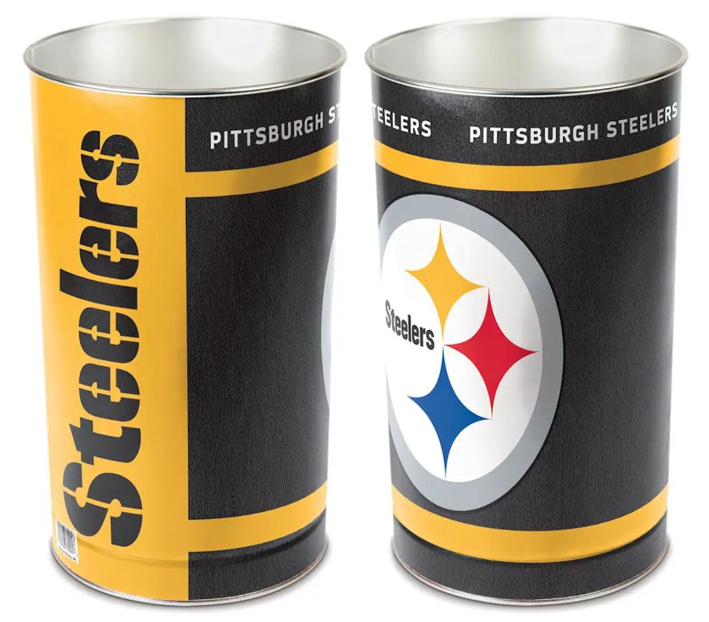 Pittsburgh Steelers Wastebasket 15 Inch - Periodic Restock