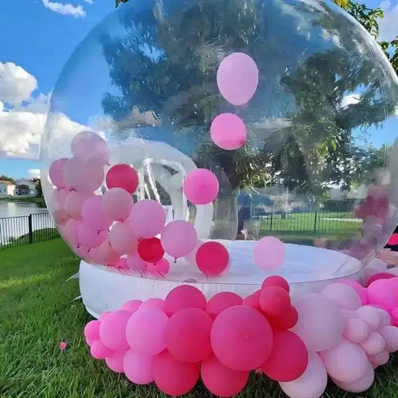 10Ft Inflatable Bubble Bounce House With Blower For Outdoor Camping - ToylandEU