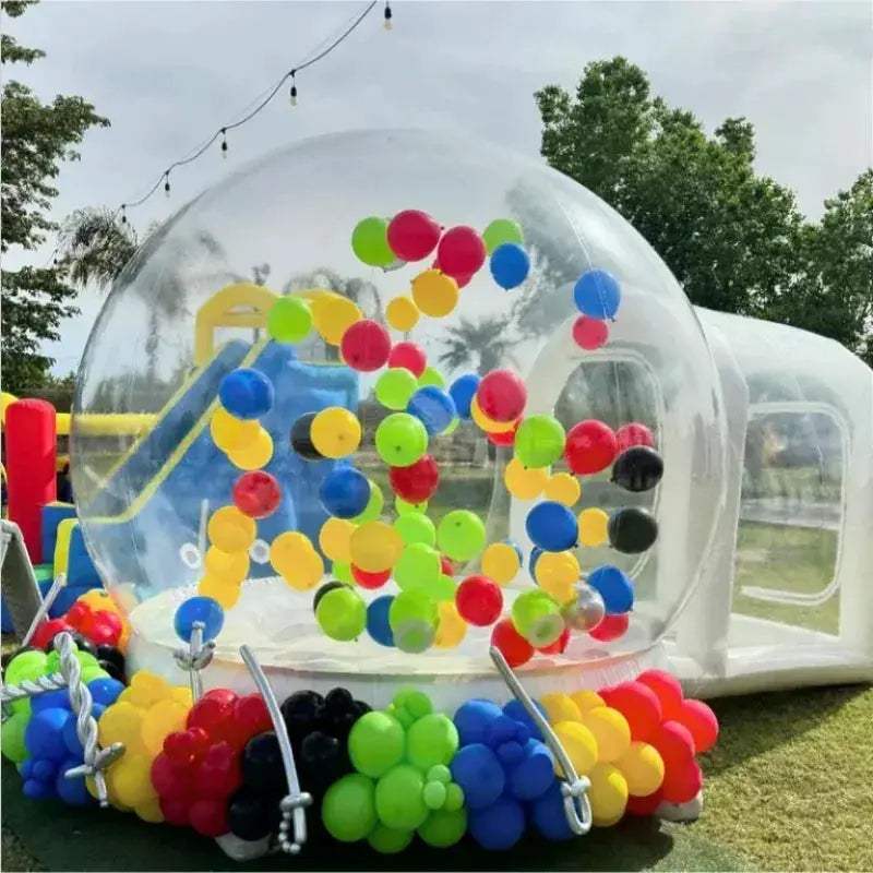 10Ft Inflatable Bubble Bounce House With Blower For Outdoor Camping - ToylandEU
